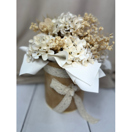 Welurowy flowerbox Mocha Mousse